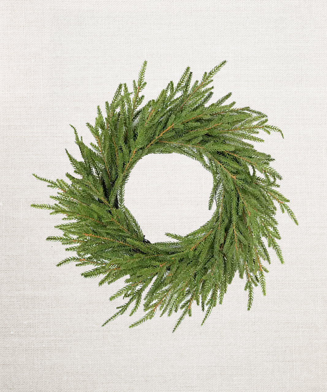 20in Wreath Soft-Touch Faux Norfolk Wreath