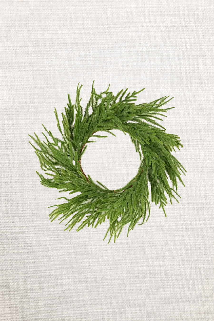 24in Wreath Soft-Touch Faux Norfolk Wreath