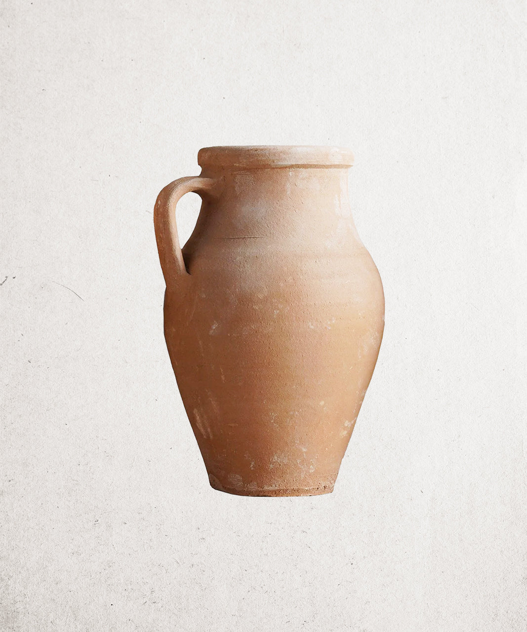 Amphora-Style Clay Vase