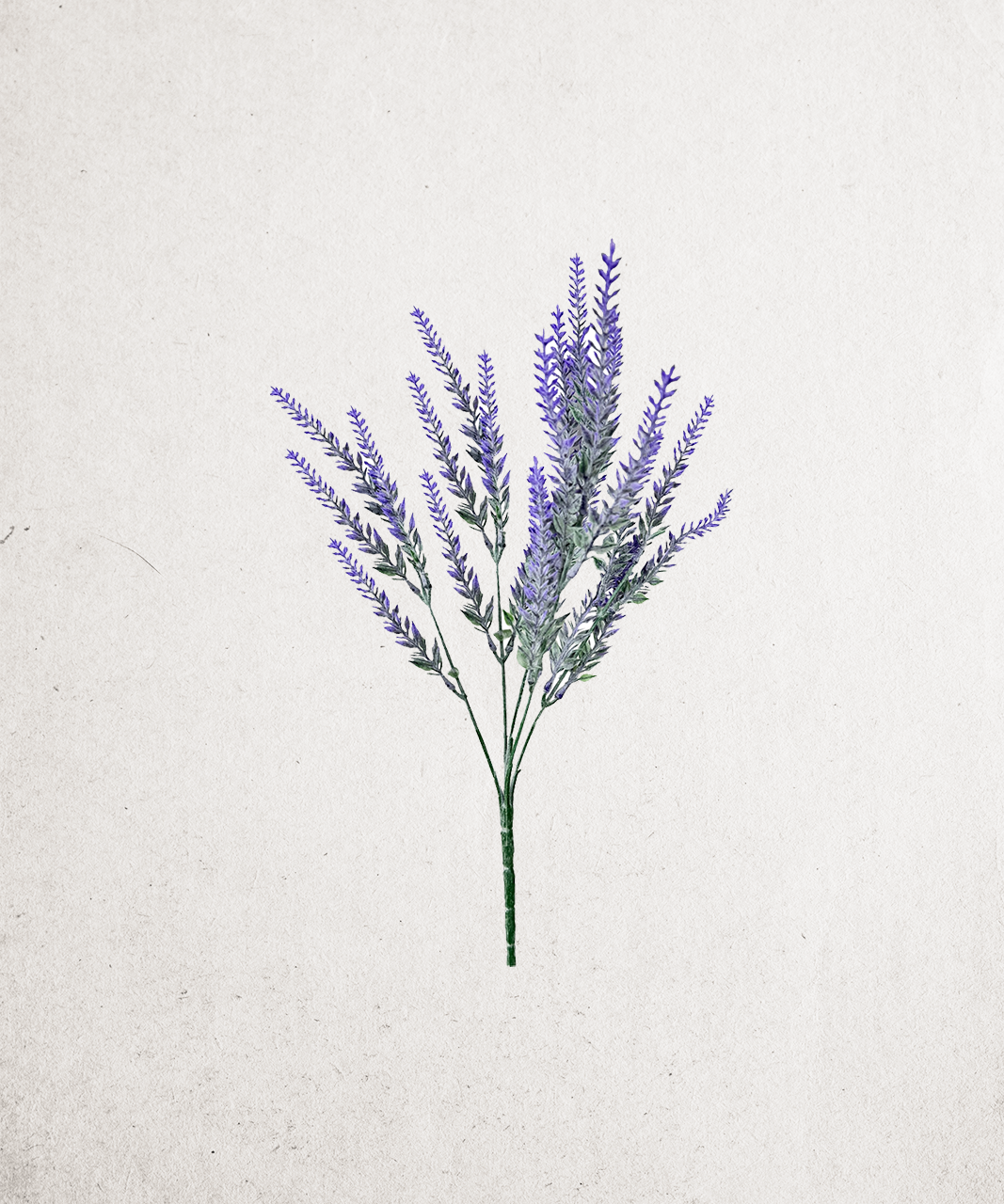 Artificial Flocked Lavender Pick