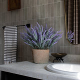 Artificial Flocked Lavender Pick