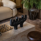 Large Matte Black Taper Candle Holder