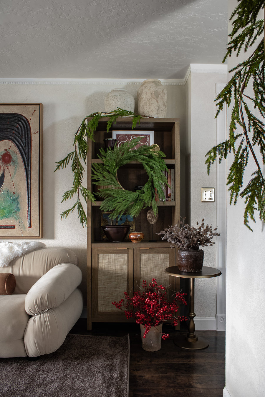 24in Wreath Soft-Touch Faux Norfolk Wreath