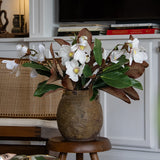 Faux Lifelike Magnolia Flower Stem
