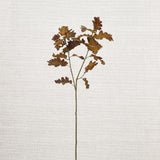 Faux Brown Oak Leaf Spray