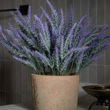 Artificial Flocked Lavender Pick