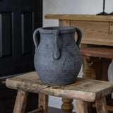 Grey Pot with Three Handles