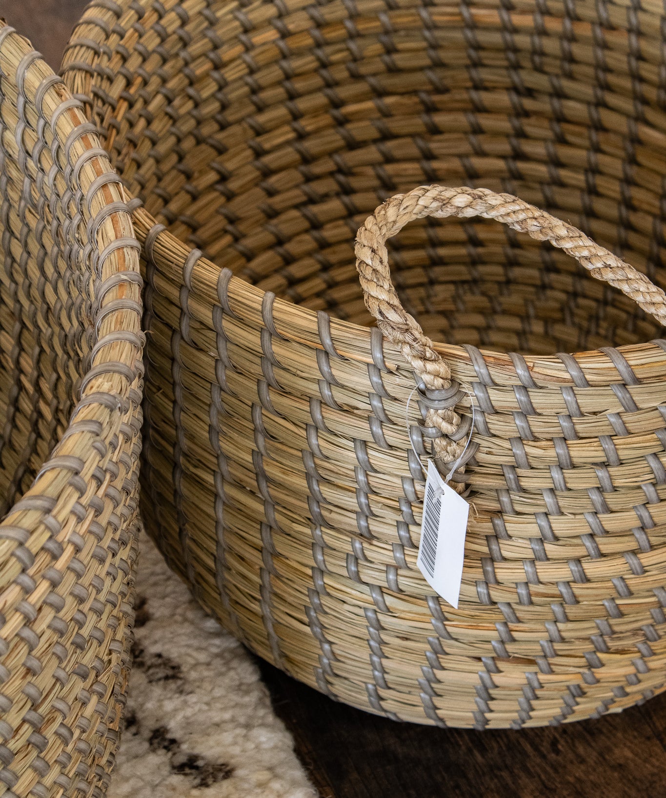 Handwoven Seagrass Baskets Set (Like-New)