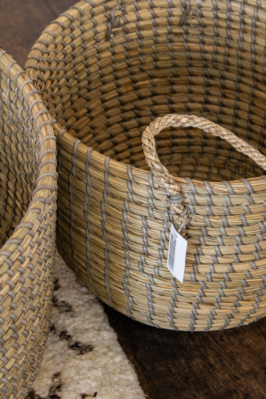 Handwoven Seagrass Baskets Set (Like-New)