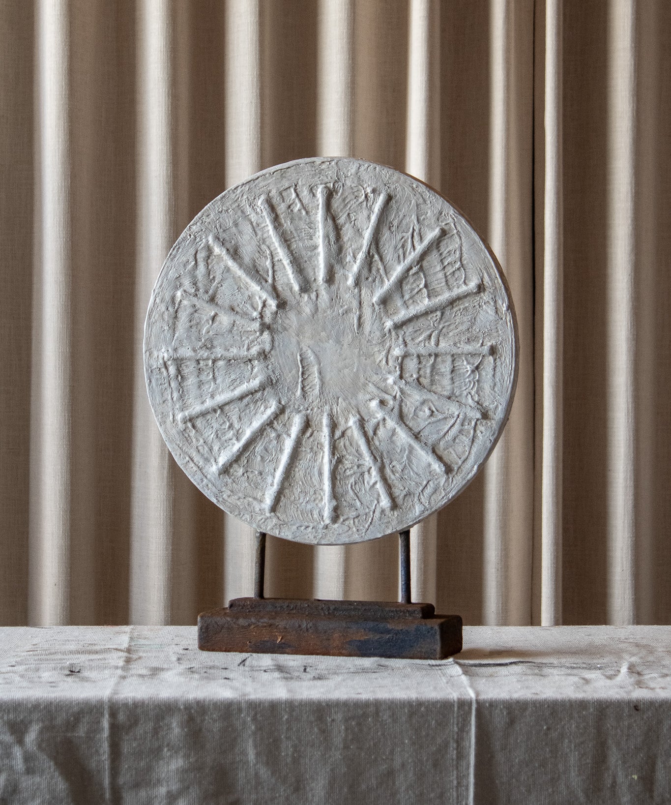 Handcrafted Rustic Wheel Sculptures