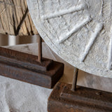 Handcrafted Rustic Wheel Sculptures