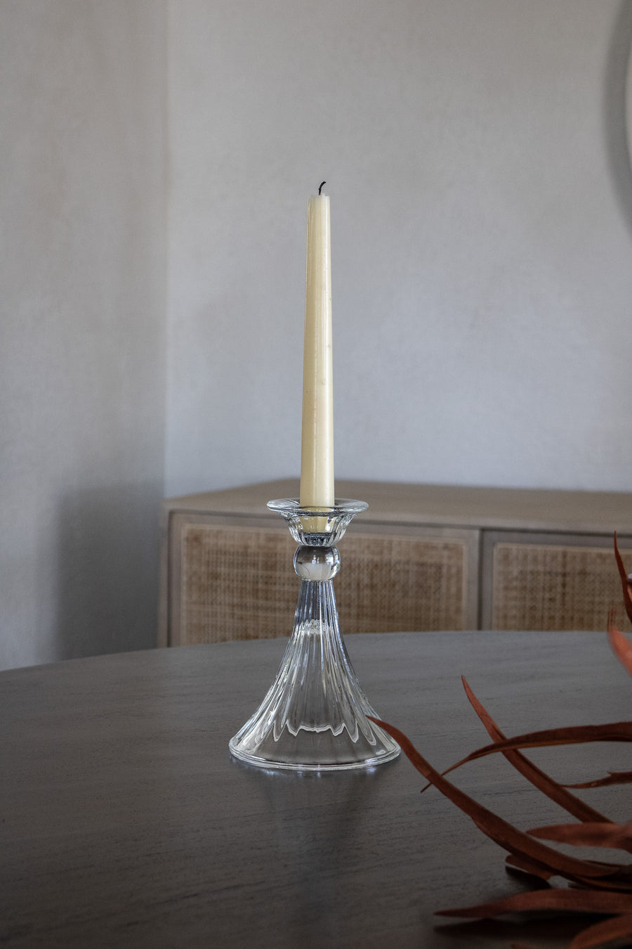 Vintage Glass Candleholder