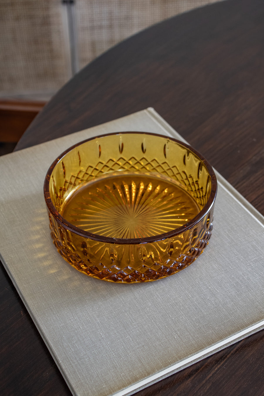 Vintage Colored Glass Dish