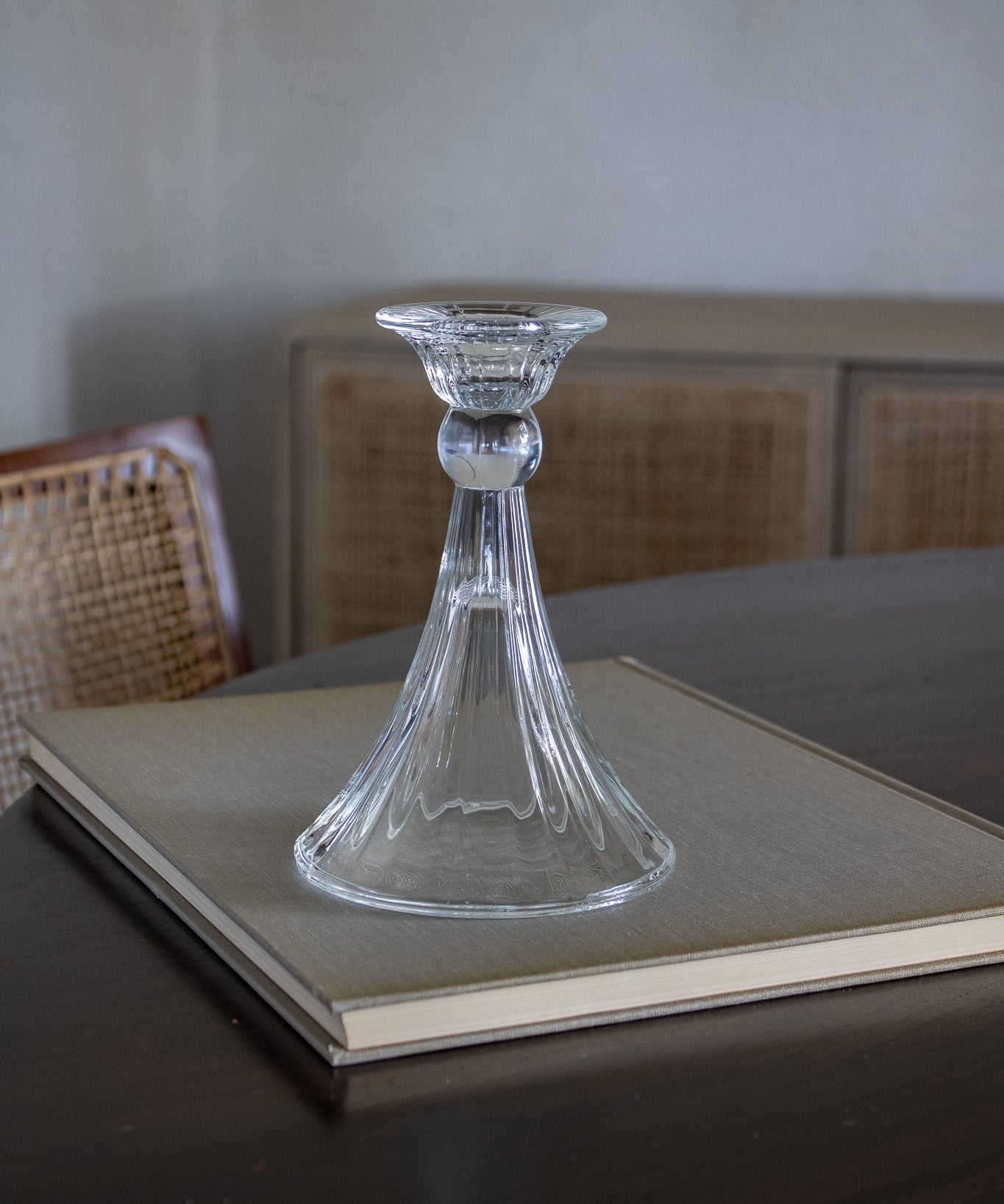 Vintage Glass Candleholder