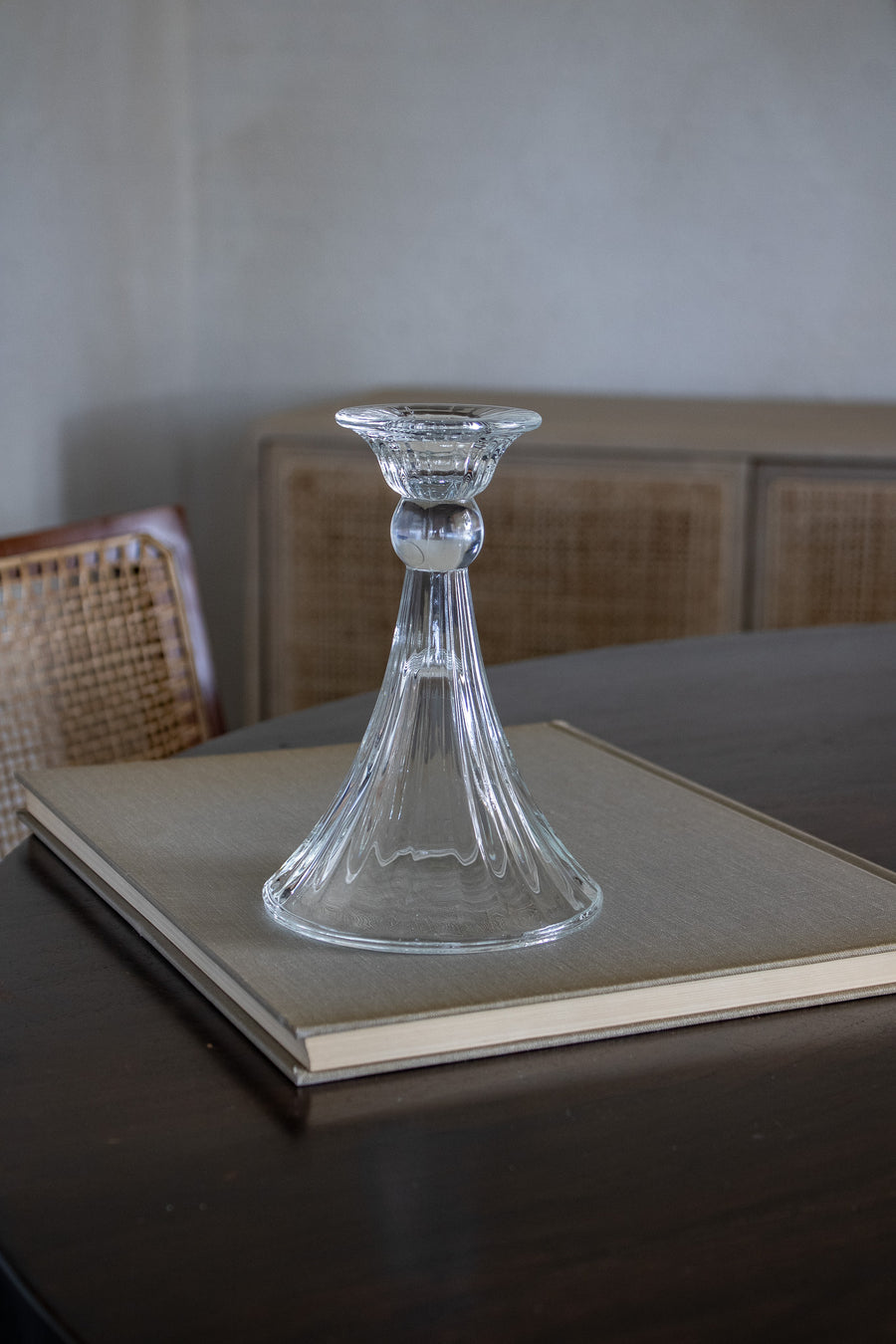 Vintage Glass Candleholder