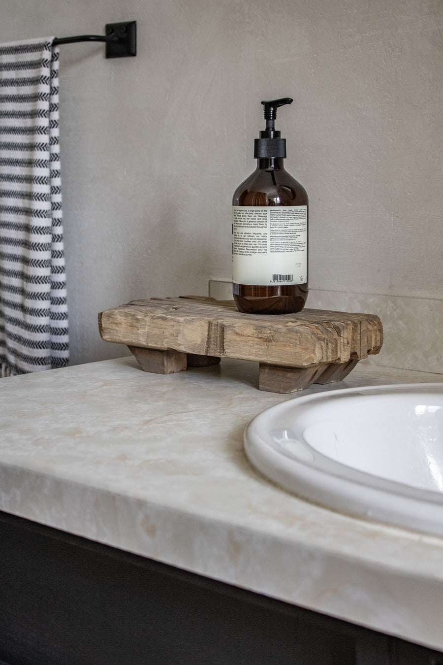 Hand-Carved Rustic Wood Riser – Casa Refined Shop