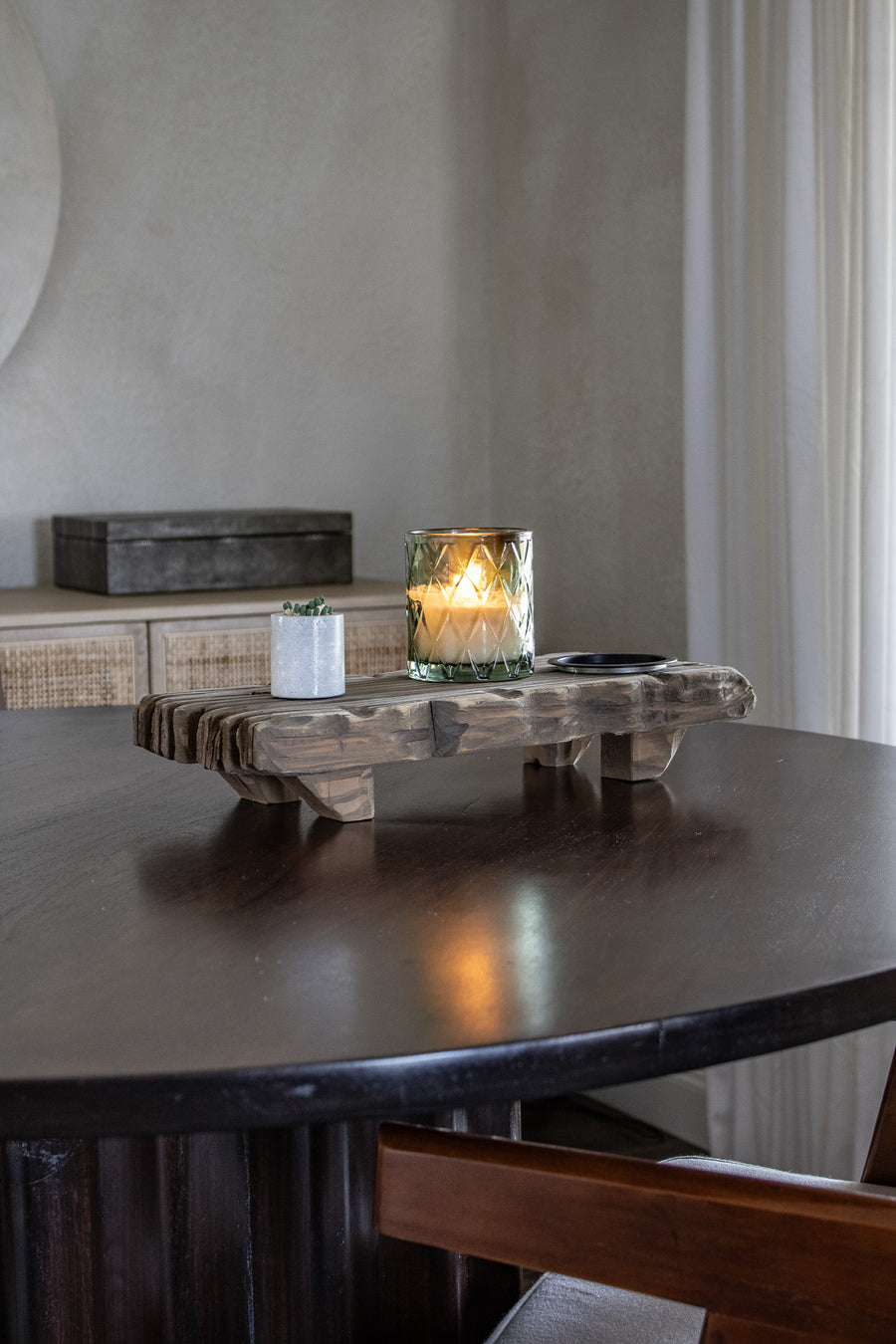 Hand-Carved Rustic Wood Riser – Casa Refined Shop