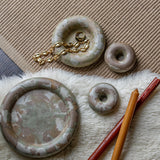 Verdant Cement Marbled Trays