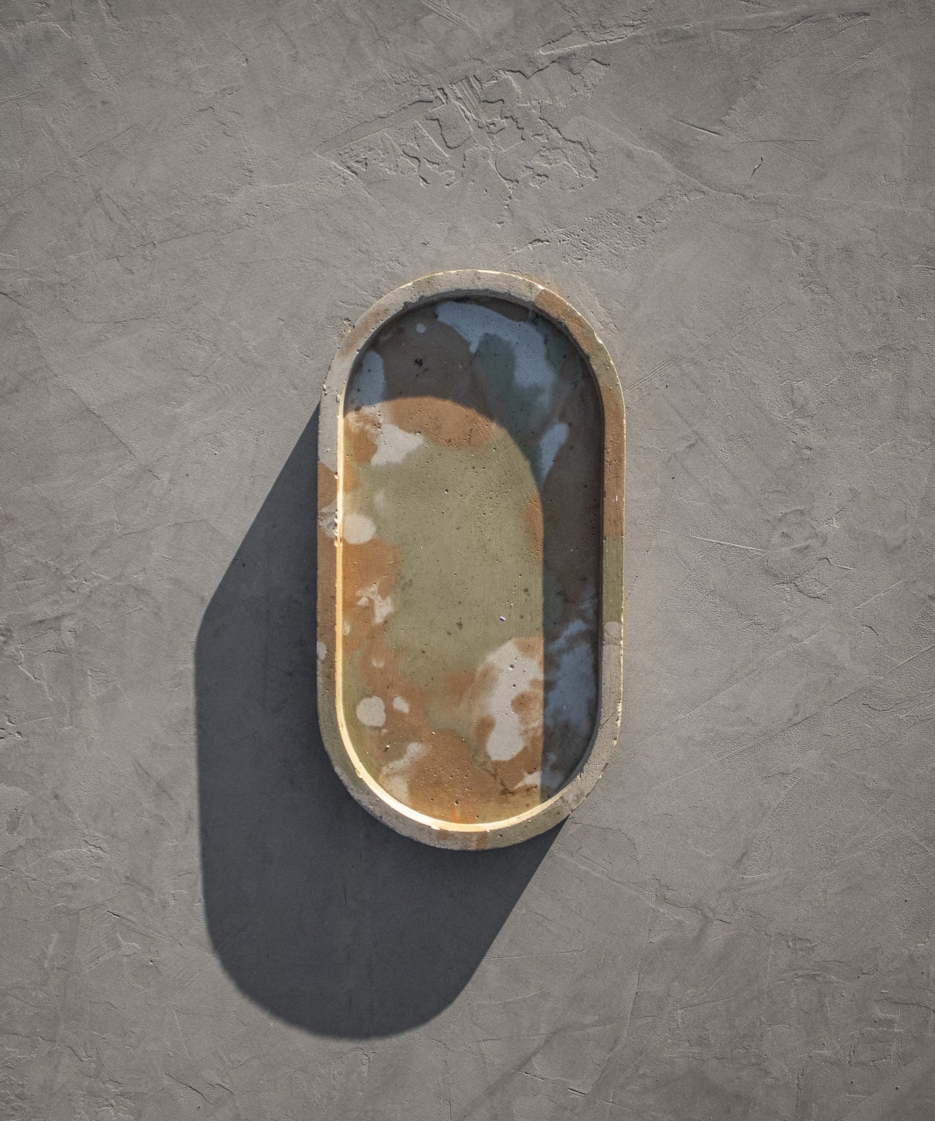 Verdant Cement Marbled Trays
