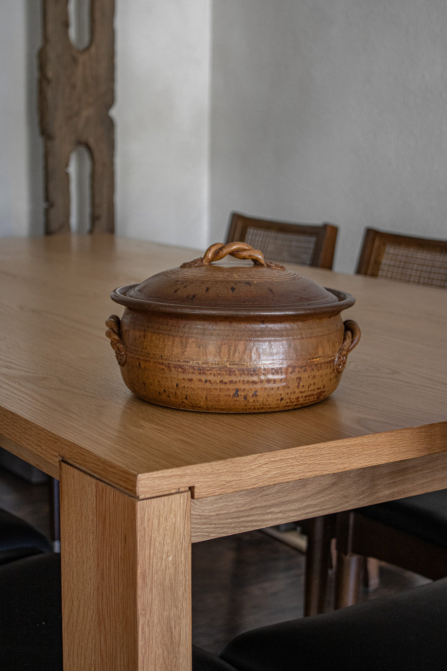 Vintage Stoneware Pot with Lid