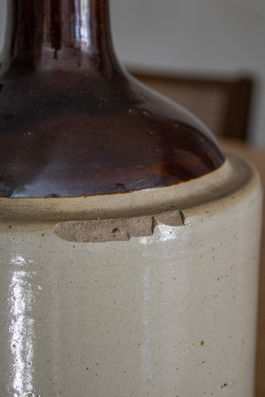 Vintage Stoneware Crock Jug