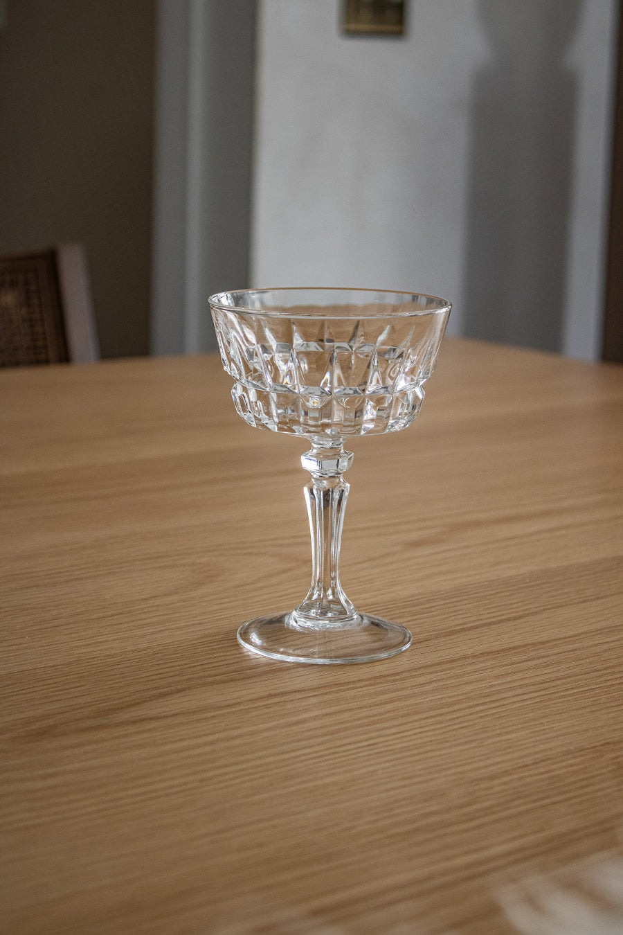 Clear Glass Cocktail Coupe Set