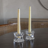 Vintage Glass Candleholder Set