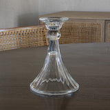 Vintage Ribbed Glass Candleholder