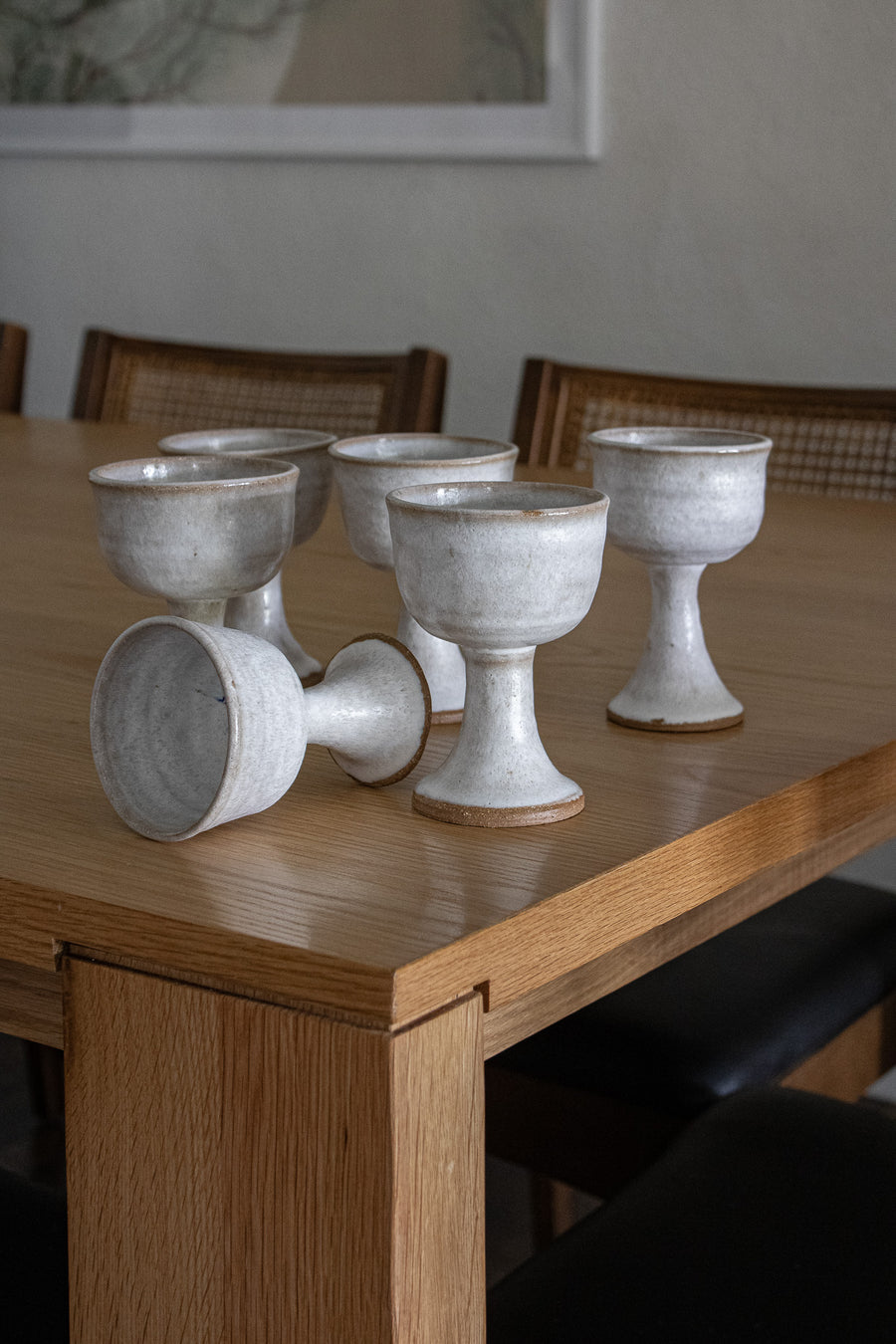 Handmade Ceramic Goblets Set of 6