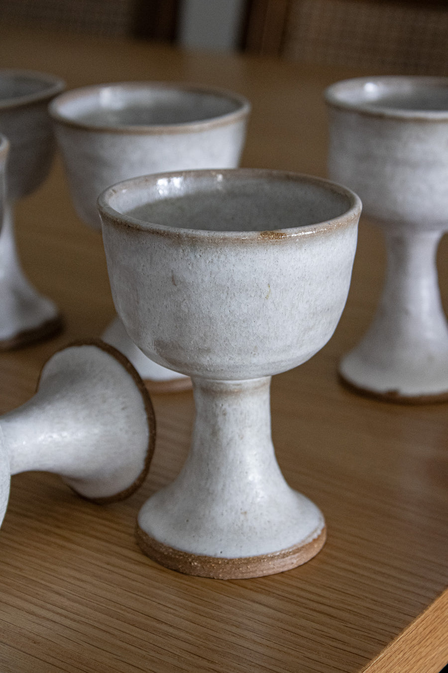 Handmade Ceramic Goblets Set of 6