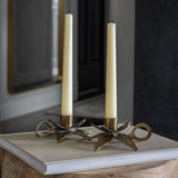 Vintage Brass Candleholder Set