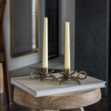 Vintage Brass Candleholder Set