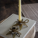Vintage Brass Candleholder Set