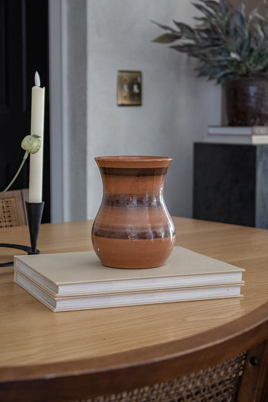 Handmade Brown Ceramic Vase