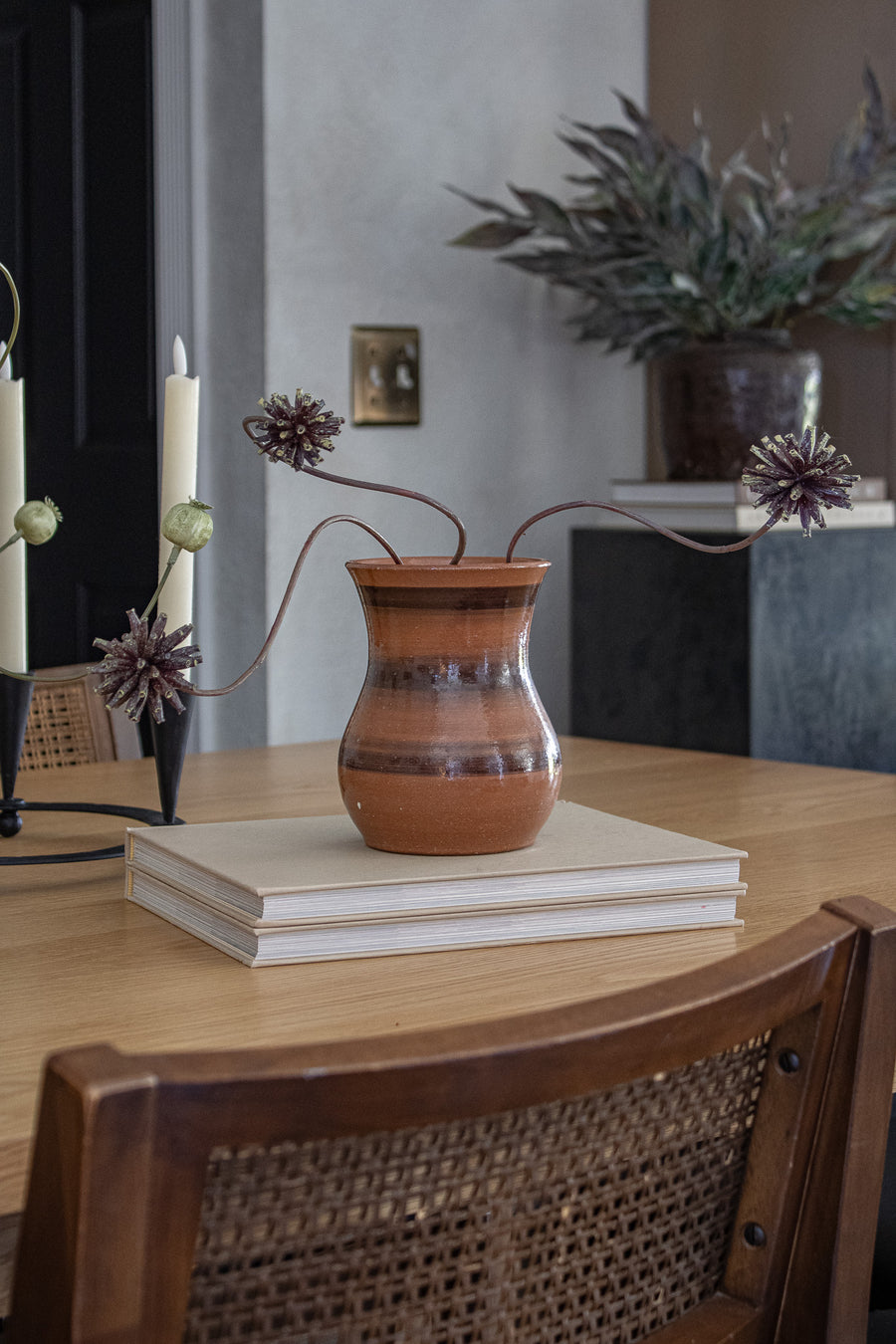 Handmade Brown Ceramic Vase