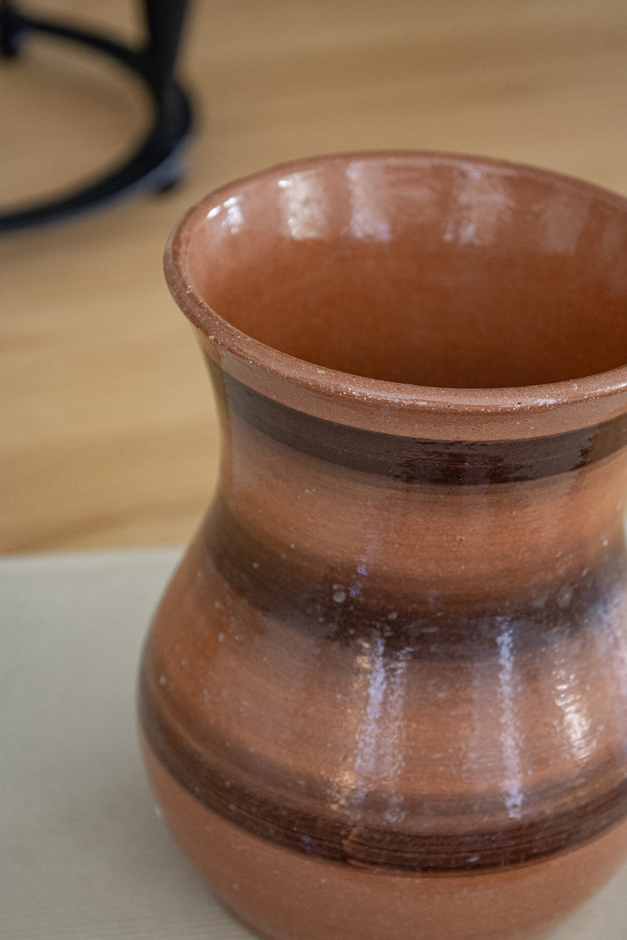 Handmade Brown Ceramic Vase