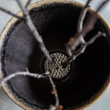 Ikebana Ribbed Bowl with Kenzan