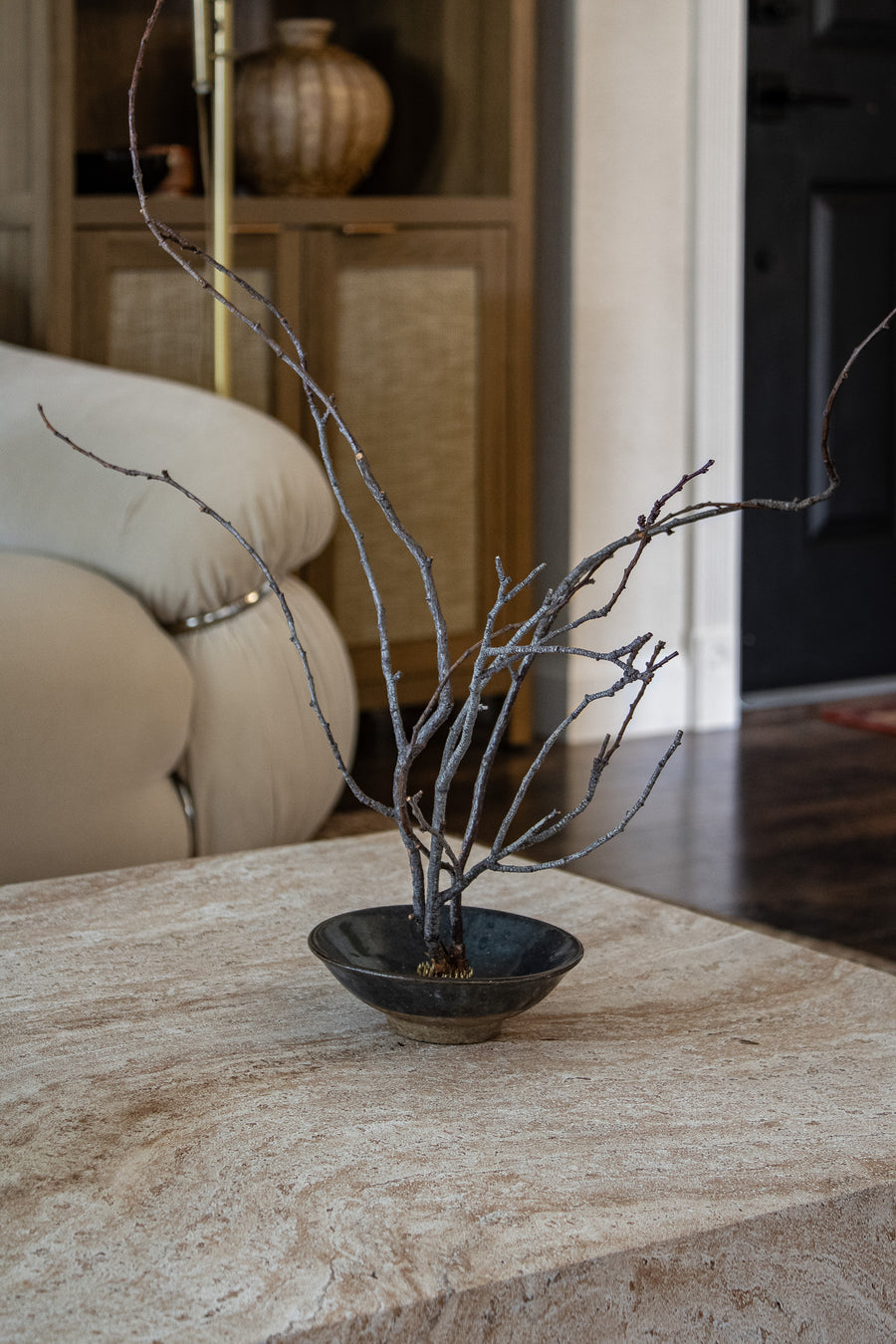 Vintage Ikebana Bowl with Kenzan