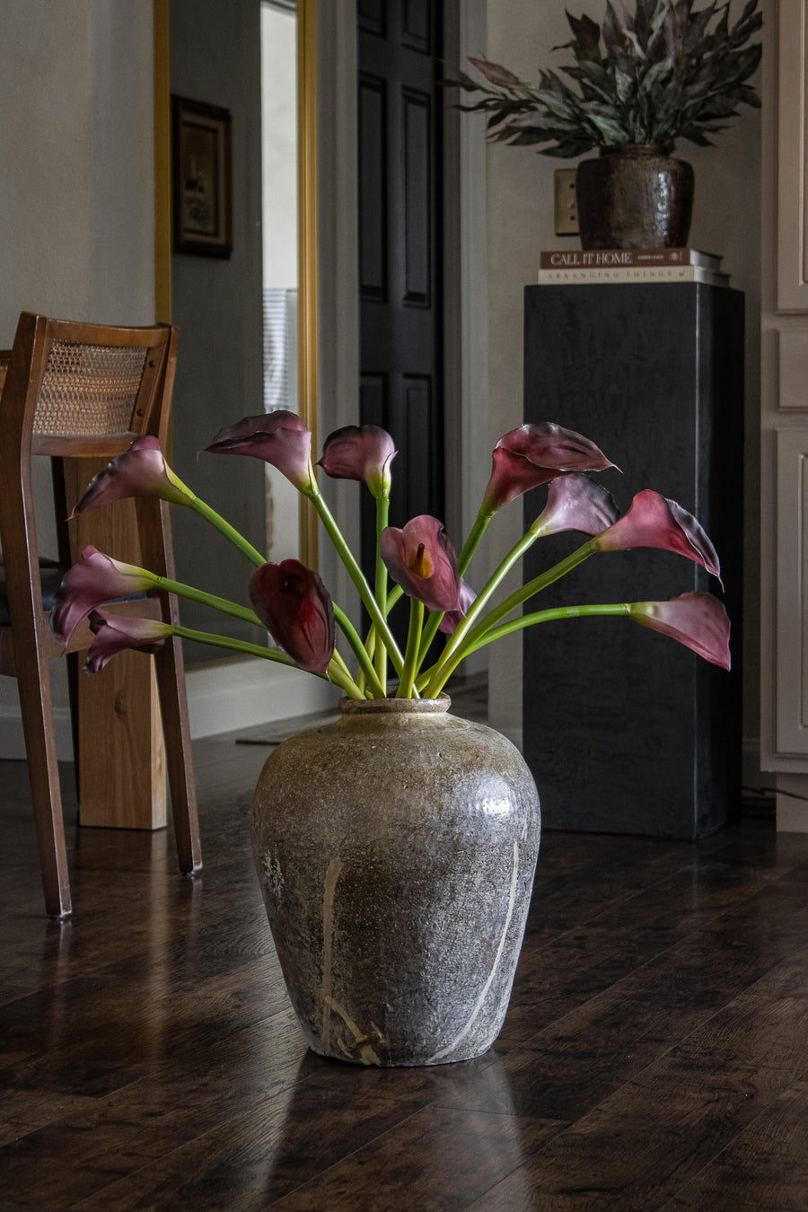 Large Burgundy Calla Lily Stem