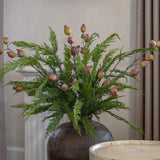 Faux Poppy Fruit Branch