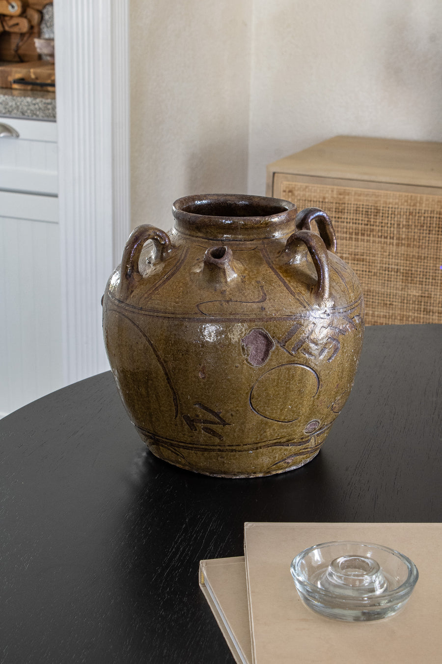 Vintage Makou Jar with Handles