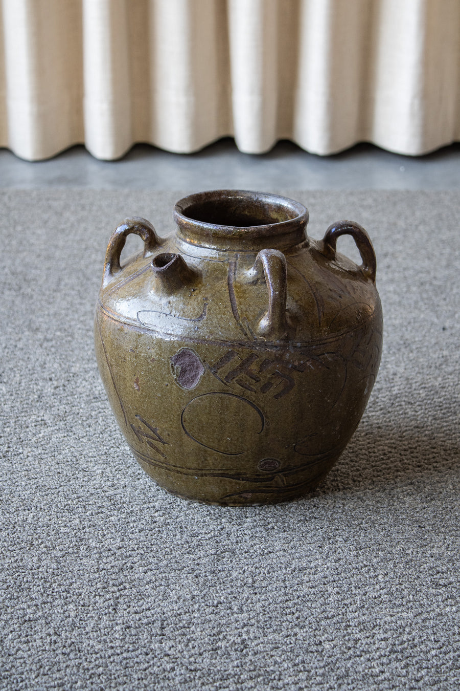 Vintage Makou Jar with Handles
