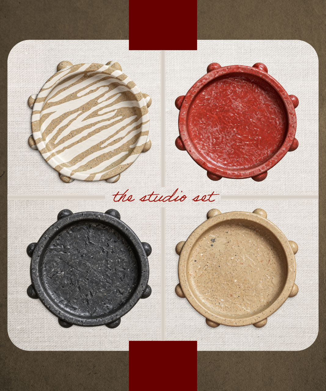 Handcrafted Maya Cemento Coaster