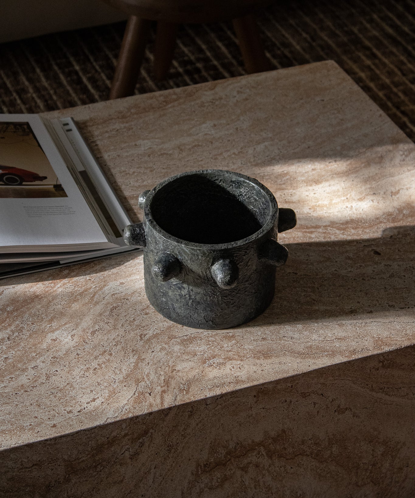 Handcrafted Maya Cement Planter Pot