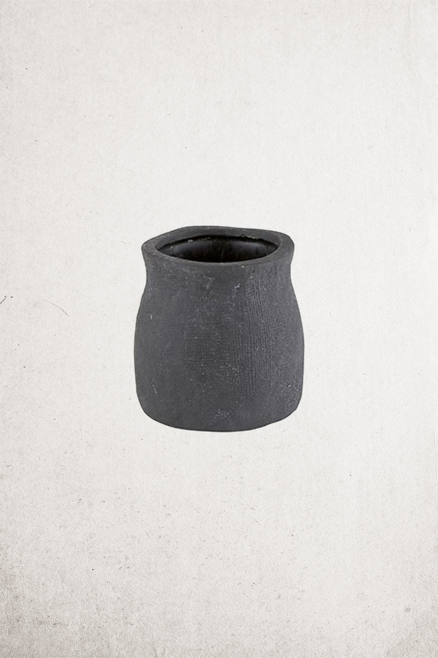 Mini Black Ceramic Pot