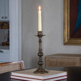 Antique Ornate Brass Candlestick