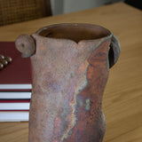 Vintage Sculptural Raku Ceramic Vessel