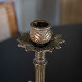 Antique Ornate Brass Candlestick