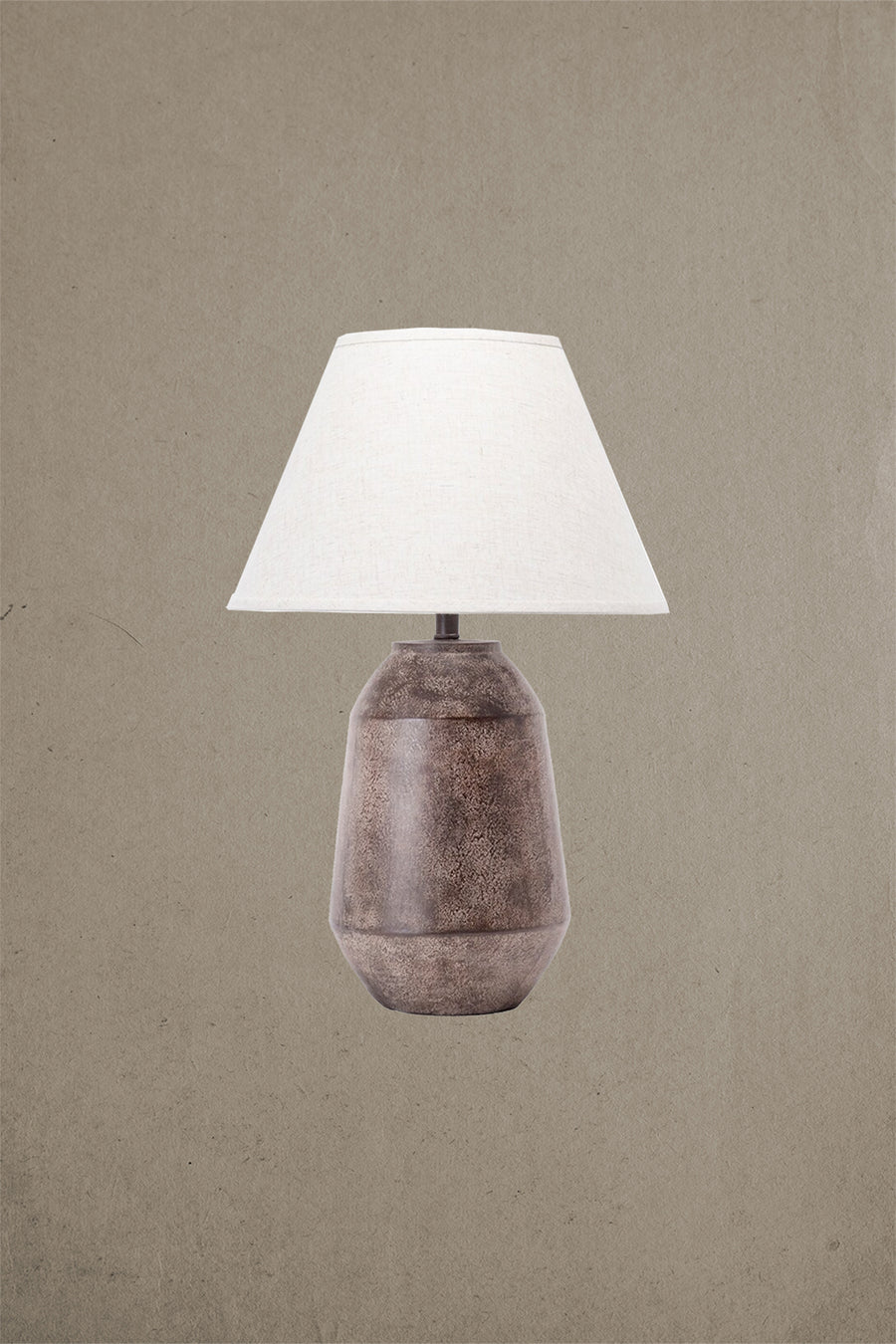 Pottery-Style Table Lamp (Like-New)
