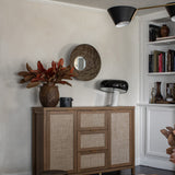 Rustic Metal Bowl Mirror
